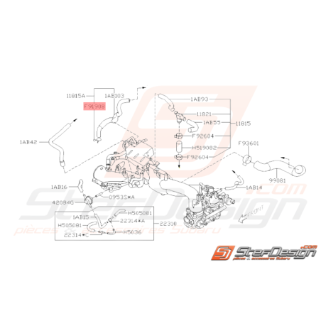 Attache Origine Subaru GT WRX STI33088