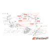 Attache tuyau régulateur pression Origine Subaru GT 93-00 WRX STI 01-14 FORESTER 97-02/05-0733114