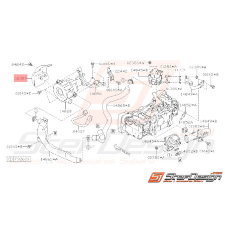 Couvercle de Pompe Origine Subaru WRX STI 2008 - 201433123