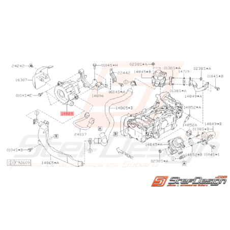 Pompe a air Origine Subaru WRX STI 2008 - 201433127