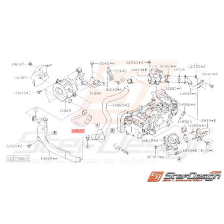 Faisceau Adaptateur Origine Subaru WRX STI 2008 - 201433128