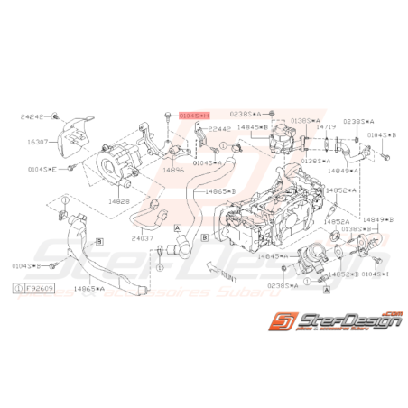 Vis Origine Subaru WRX STI 2008-2014 FORESTER Turbo 2006-200733130