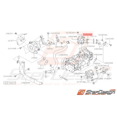 Goujon Origine Subaru WRX 2008 - 201033139