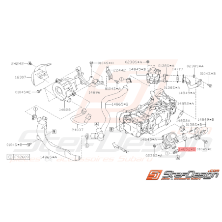 Joint de Valve Ventilation Origine Subaru WRX 2008 - 201033147