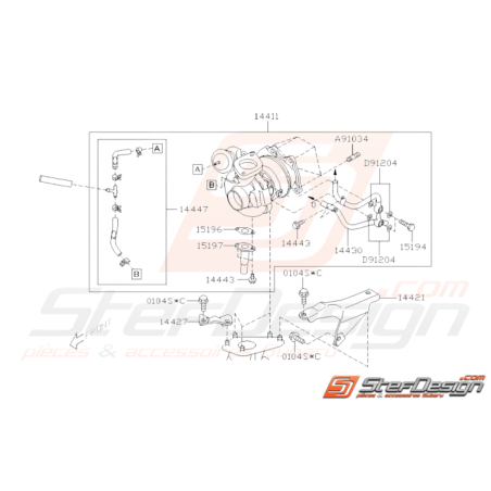 Schéma de Turbo Origine Subaru WRX 200833225