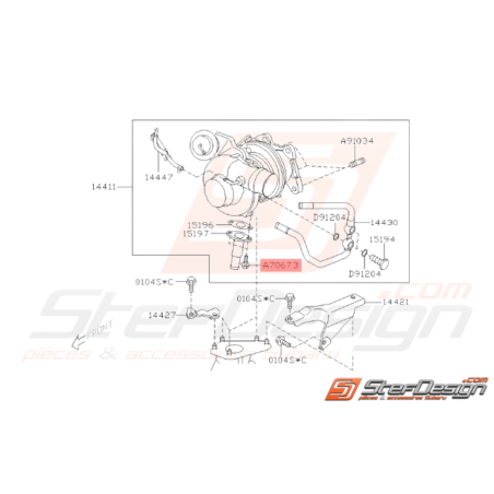 Boulon Origine Subaru WRX 2001 - 2005 STI 2001 - 201433264