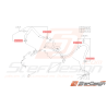 Collier durite d'eau Origine Subaru GT 93-00 WRX 06-10 STI 01-19 FORESTER 97-02/05-12 BRZ 13-1933273