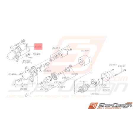 Démarreur Origine Subaru GT 07/97-00 WRX 08-11 FORESTER 97-02/05-0733344