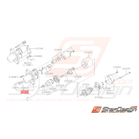 Corps de Démarreur Origine Subaru WRX 08-10 FORESTER 05-0733417