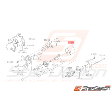 Étrier de Démarreur Origine Subaru WRX 08-10 FORESTER 05-0733418