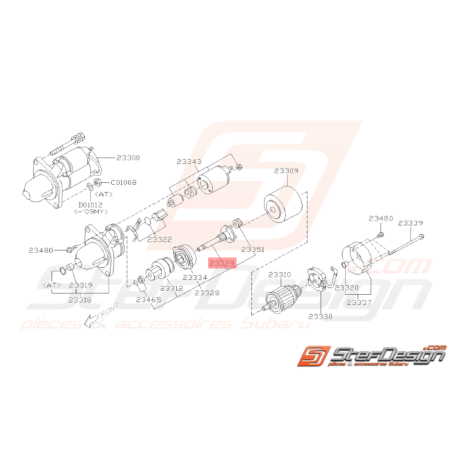 Arbre d'Engrenage Démarreur Origine Subaru WRX 08-10 BRZ 13-19 FORESTER 05-0733420