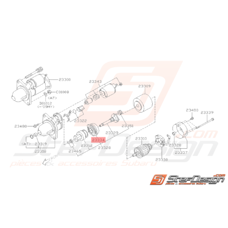 Engrenage Interne de Démarreur Origine Subaru WRX 08 - 10 BRZ 13 - 1933421