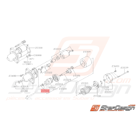 Butée de Démarreur Origine Subaru GT 07/97-00 WRX 08-10 BRZ 13-19 FORESTER 97-02/05-0733424