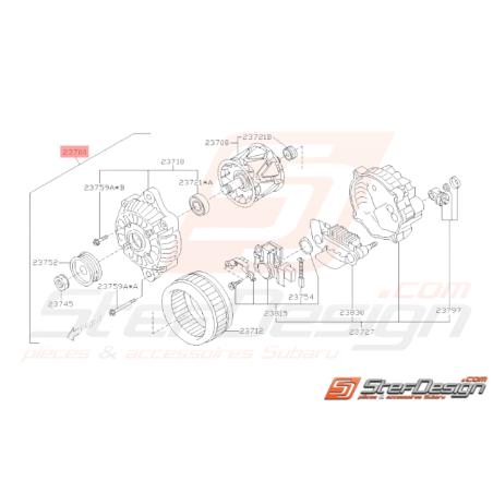 Alternateur Origine Subaru WRX STI 2006 - 201233485