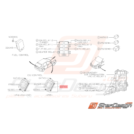 Patte Fixation Boitier Gestion Moteur Origine Subaru WRX 10 STI 10-1433520
