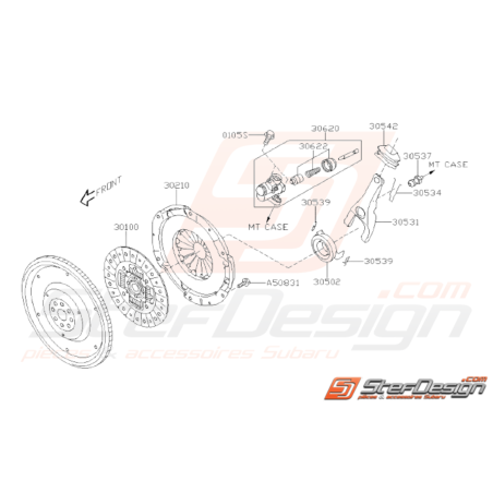 Schéma Embrayage Origine Subaru WRX 2008 - 201033534