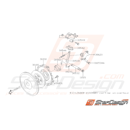 Schéma Embrayage Origine Subaru STI 2008 - 201433539