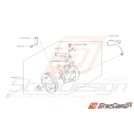 Schéma Pompe à Huile de DA Origine Subaru WRX STI 2008 - 201433586