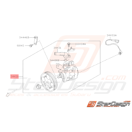 Pompe de Direction Assistée Origine Subaru WRX 2008 - 201033590