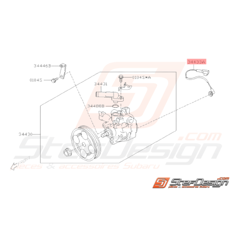 Faisceau Commutateur de Pompe Origine Subaru WRX STI 08 - 1433591