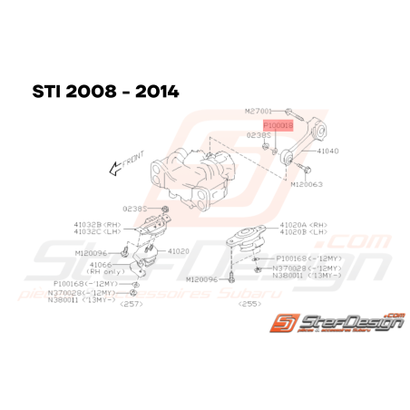 Rondelle Origine Subaru GT 93-00 WRX STI 01-14 FORESTER 97-02/05-0733608