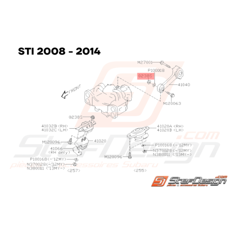 Écrou Subaru GT WRX STI BRZ33610