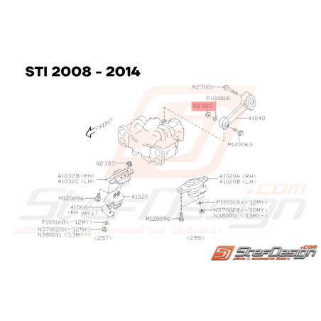 Écrou Subaru GT WRX STI BRZ FORESTER33610 Écrou Subaru GT WRX STI BRZ FORESTER33610