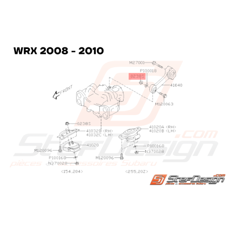 Écrou Subaru GT WRX STI BRZ33611