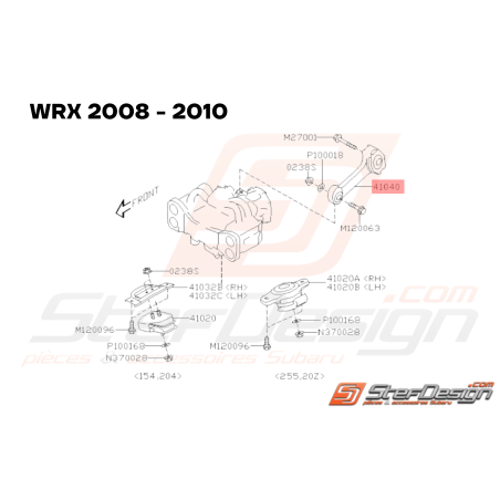 Os de Boite Origine Subaru GT 1999 - 2000 WRX STI 2001 - 201433612