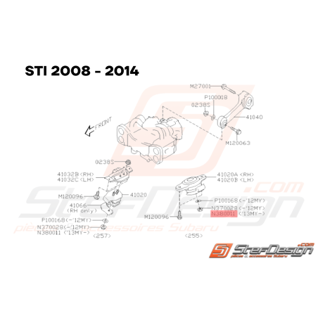 Ecrou M10 Origine Subaru STI 2013-2014 BRZ 2013-201933627