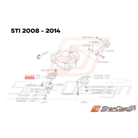 Support Silent Bloc Origine Subaru GT 93-00 WRX 01-07 STI 01-14 FORESTER 97-02/05-0733630