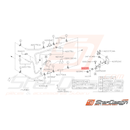 Coussinet Flotteur Origine Subaru WRX STI 2008 - 201433653