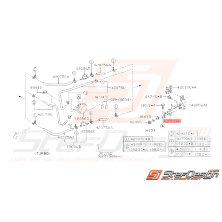 Equerre Amortisseur Origine Subaru WRX STI 2008 - 201433654