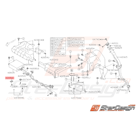 Passe Fil Réservoir Carburant Origine Subaru WRX STI 2008 - 201433723