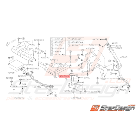 Passe Fil Réservoir Carburant Origine Subaru WRX STI 2008 - 201433729