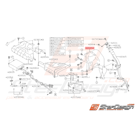 Protection Conduit Remplissage Origine Subaru WRX 200833738