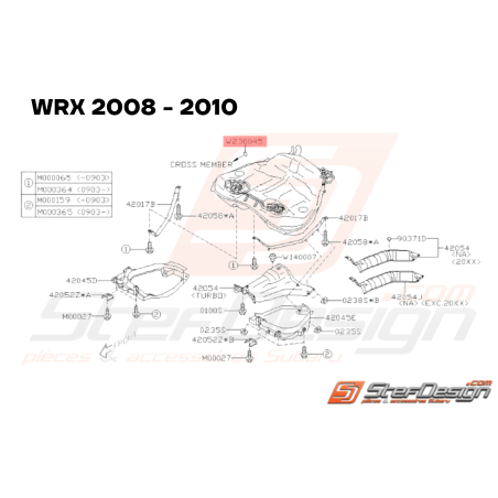 Rondelle Isolante Origine Subaru WRX STI 2008 - 2014 BRZ 2013 - 201933781