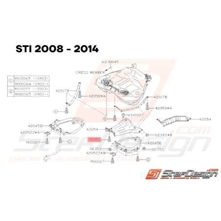 Vis Origine Subaru GT 02/1994 - 2000 WRX STI 2001 - 201433802