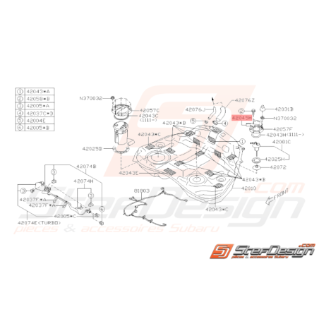 Protecteur Origine Subaru WRX STI 2008 - 201433870