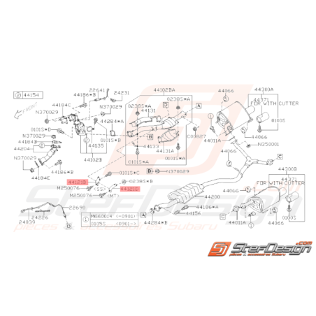 Support d'échappement Origine Subaru GT 93 - 00 WRX 01 - 1033933