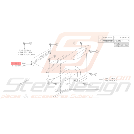 Support Aile Avant Origine Subaru BRZ GT86 2013 - 201933989