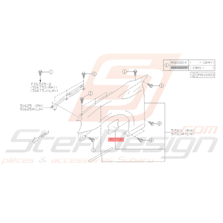 Feuille d'Amortissement Origine Subaru BRZ 2013 - 201933992