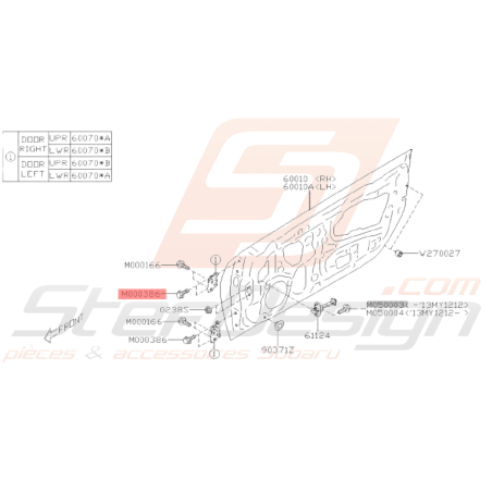 Vis Origine Subaru WRX STI 2008 - 2014 BRZ 2013 - 201934002