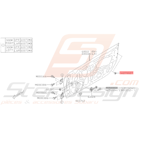 Tampon Origine Subaru WRX STI 2008 - 2014 BRZ 2013 - 201934008