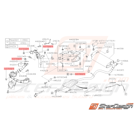 Ecrou sortie turbo / sortie culasse / up pipe GT WRX STI BRZ GT8634087