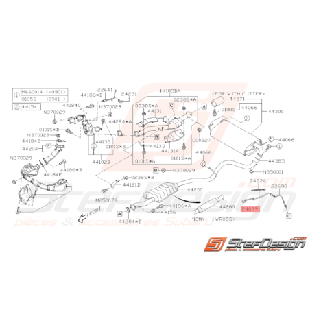 Faisceau de Sonde Lambda Origine Subaru WRX 01-10 Forester Turbo 05/00-02/05-0734101
