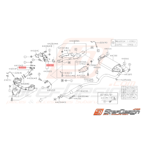 Goujon de collecteur d'échappement Subaru WRX STI 08-14 BRZ 12-2034109