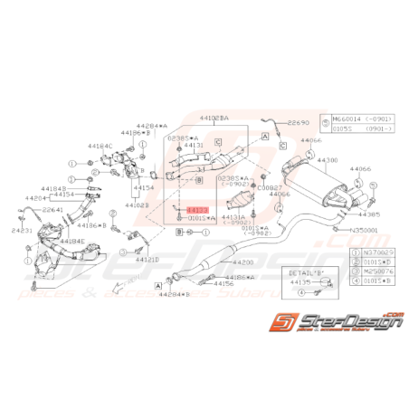 Attache Convertisseur Origine Subaru WRX STI 2008 - 201434113