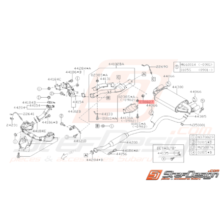 Écrou échappement down pipe/intermédiaire GT WRX STI BRZ GT8634115