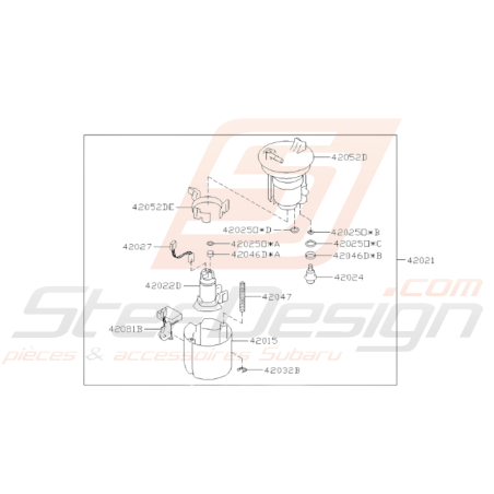 Schéma Pompe à Essence Origine Subaru BRZ 2013-201934136